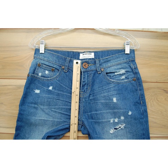 One Teaspoon Awesome Baggies Jeans Womens 25 Blue Distressed Relaxed Fit‎ Denim - Picture 8 of 12